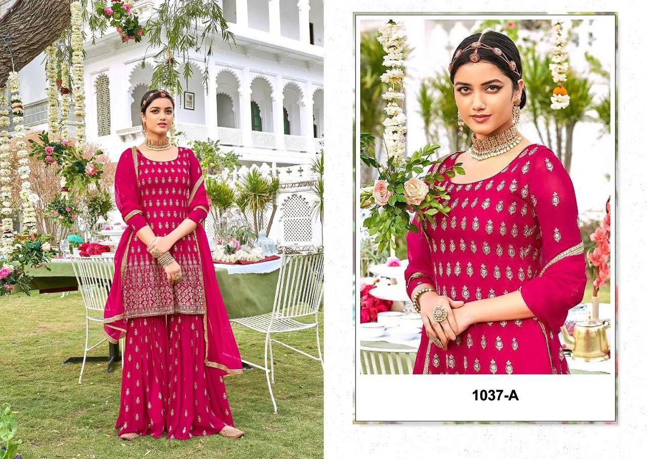 1037 Master Color Set Wedding Salwar Suits Catalog
